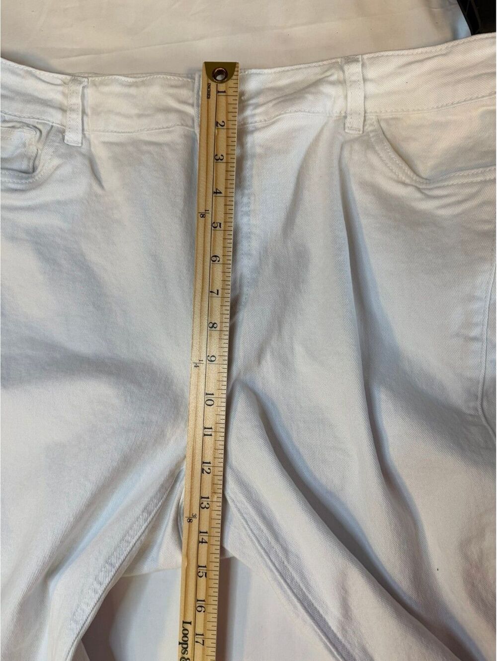 BloomChic White Stretchy Straight-Leg Jeans - 18 - Picture 10 of 12
